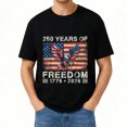 thumbnail image 2 of Men's USA 250th Anniversary Shirt 1776 American Flag Graphic Short Sleeve Crew Neck Tee, 2 of 5