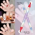 thumbnail image 2 of 24 Colors Dual-Tip Nail Art Marker Pens, Water-Based Quick-Dry Acrylic Paint Pens for DIY Manicure, Fine & Brush Tips, No UV Lamp Needed, 2 of 6