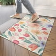 thumbnail image 4 of Pioneer Flower Floral Print Pattern Door Rugs,Washable Non Slip Door Mats Indoor,Decorative Door Mats,Entry Mat Indoor for Entrance,Bedroom,Kitchen,Bathroom,17"x30", 4 of 6