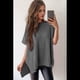 thumbnail image 4 of Suéter Holgado de Corta con Hombros Caídos para Mujer, Gris, Talla M, 4 of 9