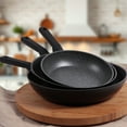 thumbnail image 3 of Serenk Excellence 3-Piece Granite Pan Set - Induction Compatible (20 cm/7.87 inches, 24 cm/9.45 inches, 28 cm/11.02 inches), 3 of 4