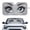 Bling Eyes, variant on Funny Black Cats Foldable Windshield Sun Shade for Car for Trucks Car Windshield UV Reflective Sunscreen Car Windshield Front Sun Shade Automotive Window Shades