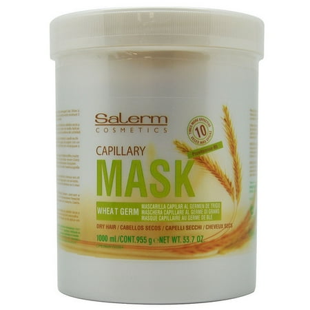 Salerm Capillary Mask Wheat Germ 1000 ml / 33.7 Oz. / 955 g for Dry (Best Mask For Dry Frizzy Hair)
