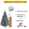 thumbnail image 4 of Arbolito DE Navidad Nevado Artificial Gonzaga Pino DE Lujo 1.80 Cm 511 Ramas, 4 of 7