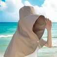 thumbnail image 7 of Women's Wide Brim Sun Hat Neck Flap Hiking Climbing Gray, 7 of 7