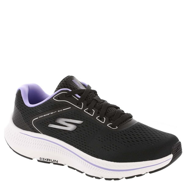 Zapatilla Skechers Go Run Consistent 2.0 Mile para mujer, color negro 5.5