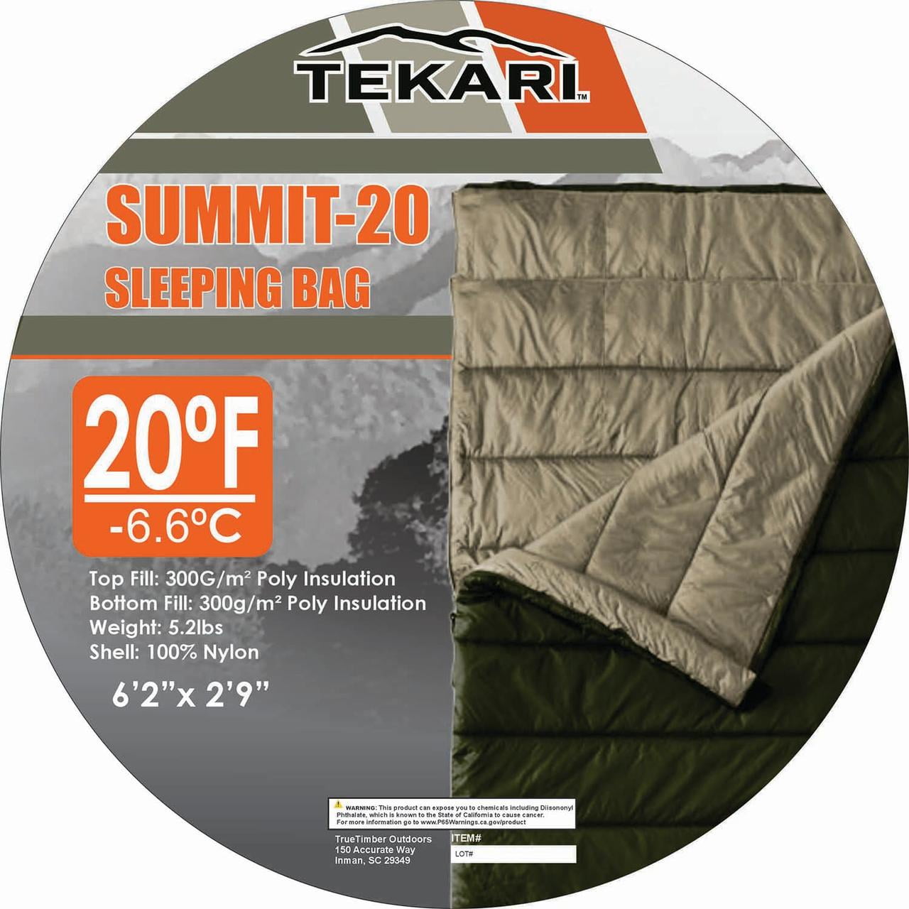 Tekari Summit -20℉ Sleeping Bag