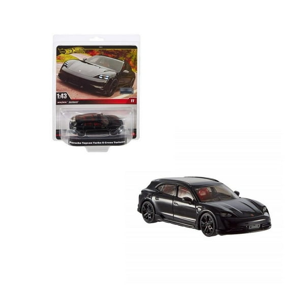 Vehículo de Colección Hot Wheels Collector Auto Premium Escala 1:43 Porsche Taycan Turbo S Cross Turismo