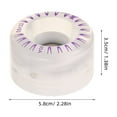 thumbnail image 2 of Zehuanyu 2 Pcs PU Wheels Roller Skate Wheels 5.80X5.80X3.50CM Transparent, 2 of 8