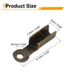thumbnail image 2 of 400 Pcs Fold Over Cord Ends, 8.1x1.2mm Ribbon Crimp Ends Cap, Clasp Tips for Leather Craft Making Diy (Bronze), 2 of 6
