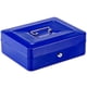 thumbnail image 5 of Caja de efectivo de seguridad con cerradura 2 Llaves y bandeja 5 compartimientos de ahorro portátil de metal para cajón de caja fuerte con asa Alcancía ARCOSHOP KISHNELL Azul KISHNELL ARCOSHOP CASH BOX, 5 of 5
