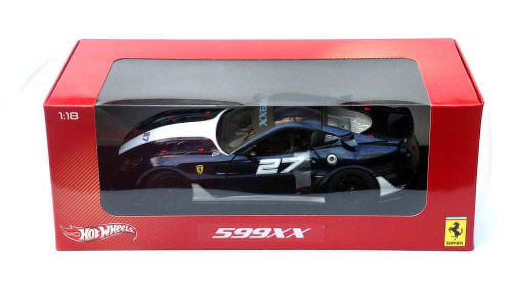 【レア美品】1/18 マテル フェラーリ 599XX 　ホットウィール Blue FERRARI 599xx Hot Wheels 1:18 Scale Collectible Die Cast