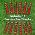 thumbnail image 5 of Beef Steak, Original – Protein Snacks, Meat Snack with 23g of Protein, Made with 100% Beef, Individually Wrapped Bulk Snack Pack, Keto Friendly – 2 Oz. (12 Count), 5 of 5