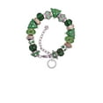 thumbnail image 2 of Silvertone Believe in Yourself Infinity Ring Green Christmas Bead Bracelet, 2 of 4