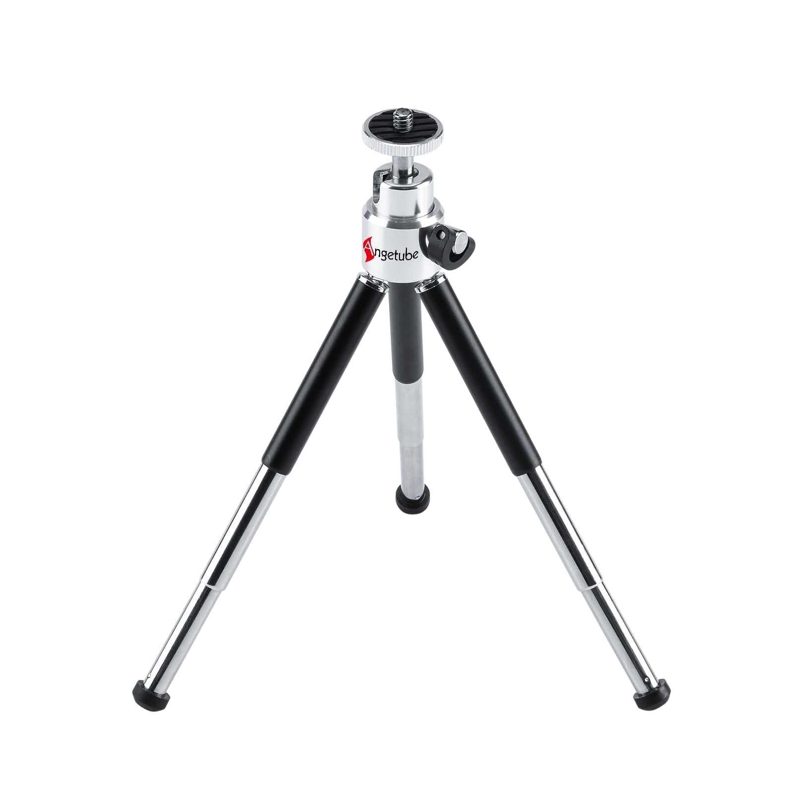 Angetube Mini Metal Table Tripod with 360° Ball Head, Supports Vertical Recording and Handle, Portable Travel Tripod with 1/4 Inch Screw for Camera Mobile Phone Action Cam