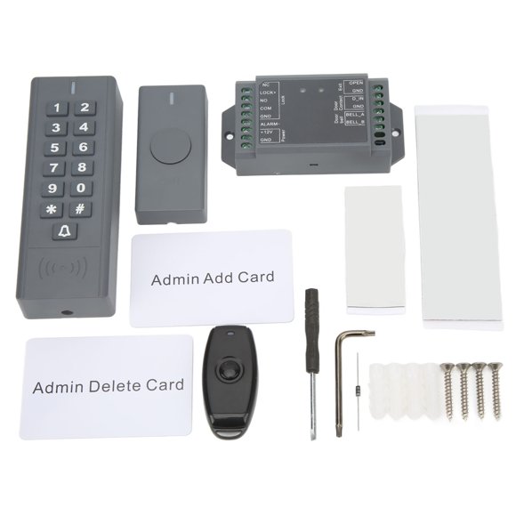 Keypad Access Control System, Door Access Control System Kit Remote Control Lighted Keyboard for Home