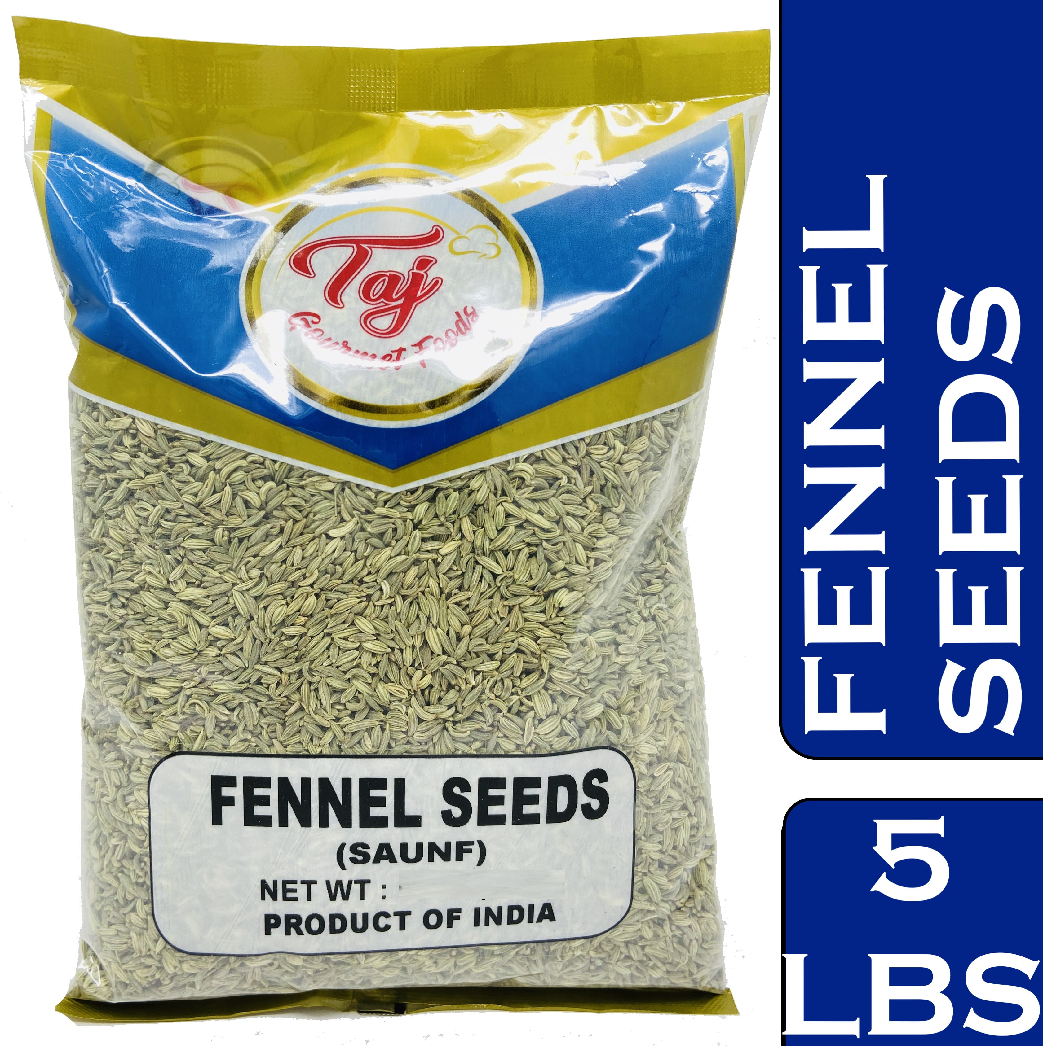TAJ Premium Indian Fennel Seeds (Jeera), 5 pounds