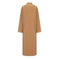 thumbnail image 3 of Men Arabic Robe Long Sleeve Solid Color Middle Skirt Traditional Thobe for Male Comfortable Loose Fit Attire Mens Casual Crew Neck Basic Tees, 3 of 9