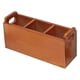 thumbnail image 1 of Caja de almacenamiento de madera organizadora de artículos diversos con 3 compartimentos, accesorios, suministros de oficina, portalápices para escrit, 1 of 9