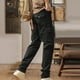 thumbnail image 4 of Pantalones largos para hombre, cintura elástica, transpirables, cómodos, suaves, informales, de playa, de poliéster, 4 of 4