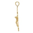 thumbnail image 2 of FB Jewels 14K Yellow Gold Crucifix with Spade Shaped Tips Pendant, 2 of 4