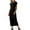 Black(Trending), variant on Mingw Womens Maxi Dresses Cap Sleeve Long High Side Slit Casual Dresses Loose Plain Elegant Flowy Wedding Guest Dress ,S,Pink