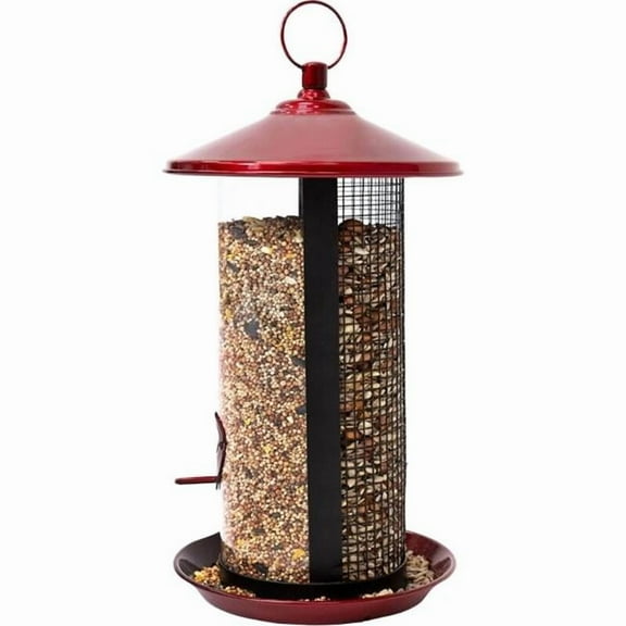 North States 1853 2-Way Seed Feeder - Crimson - 5 lbs