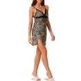 thumbnail image 2 of INSPIRE CHIC Women Lace V Neck Lingerie Sleeveless Nightgown Cami Dress M Brown, 2 of 6