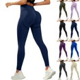 thumbnail image 2 of Anti Cellulite 3D Leggings for Women Butt Lifting Tummy Control High Waisted Compression Resistance Band Yoga Pants Navy XL, 2 of 4