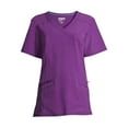 thumbnail image 5 of Scrubstar Short Sleeve V-Neck Collarless Scrub Top (Women's), 1 Count, 1 Pack, 5 of 7