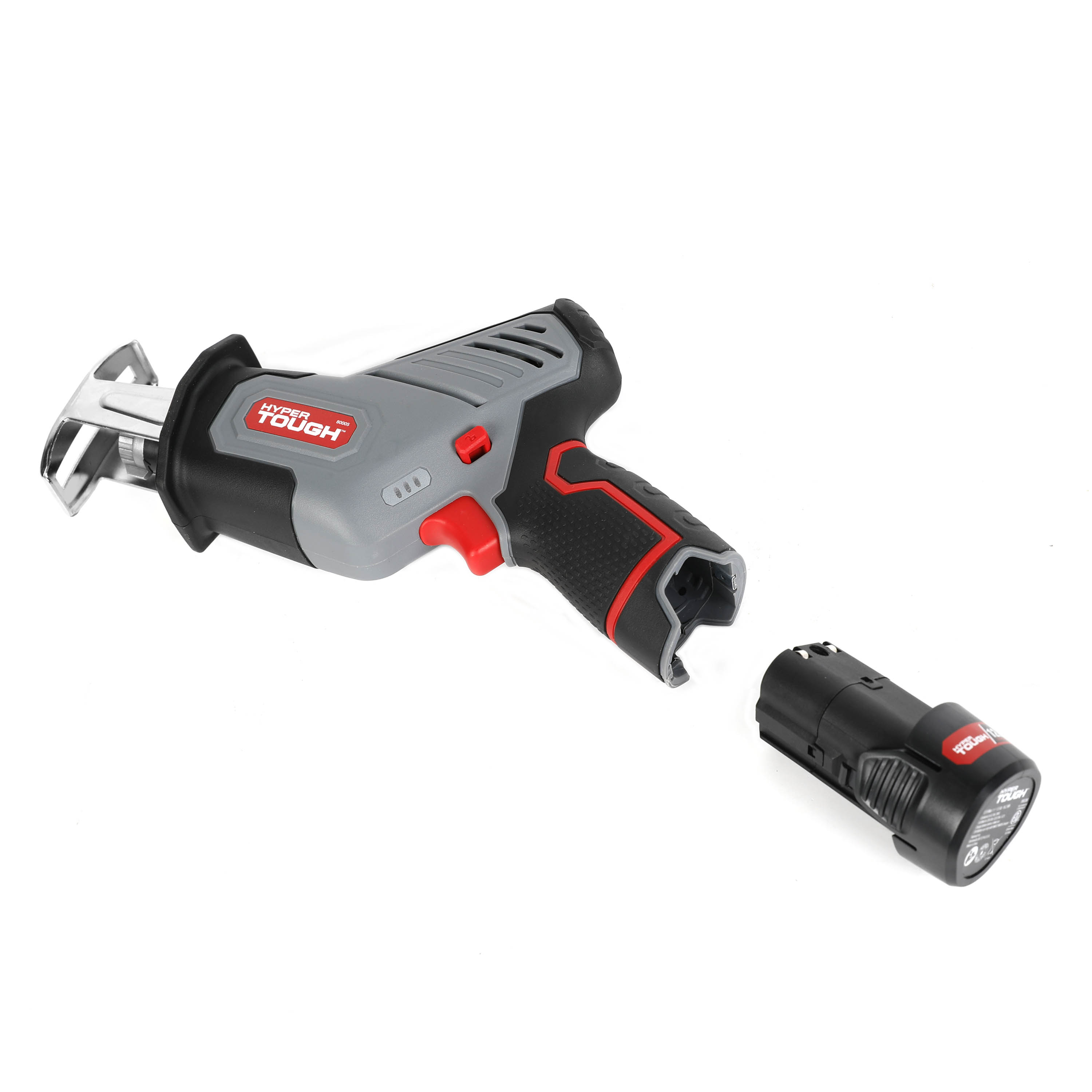 Hyper Tough 12V Max Lithium-Ion Compact Reciprocating Saw with 1.5Ah Battery and Charger