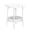 White, variant on Fogcroll Small Coffee Table Flower Shaped Desktop Tea Table Modern Style End Table with 2-Tier Living Room Center Minimalist Display Smooth Surface