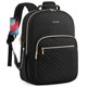 thumbnail image 1 of Mochila LOVEVOOK para portátil de 15.6 pulgadas con puerto USB para mujer, color negro, 1 of 9