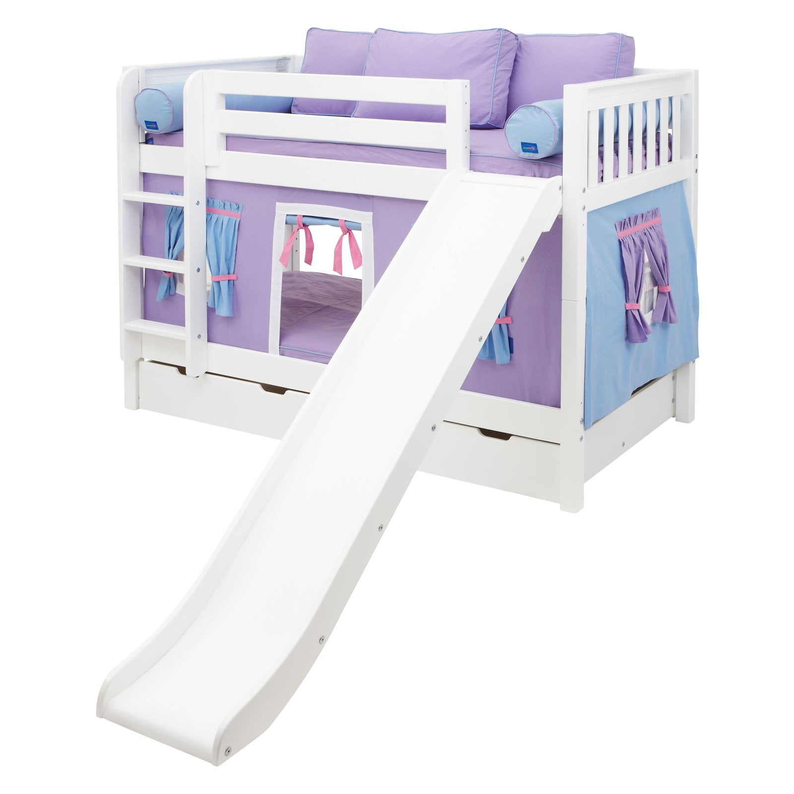 Smile Girl Twin Over Slat Tent Bunk Bed Com