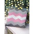 thumbnail image 3 of Simply Daisy 20" x 20" Contemporary Chevron Pride Day Polyester Throw Pillow, 3 of 3