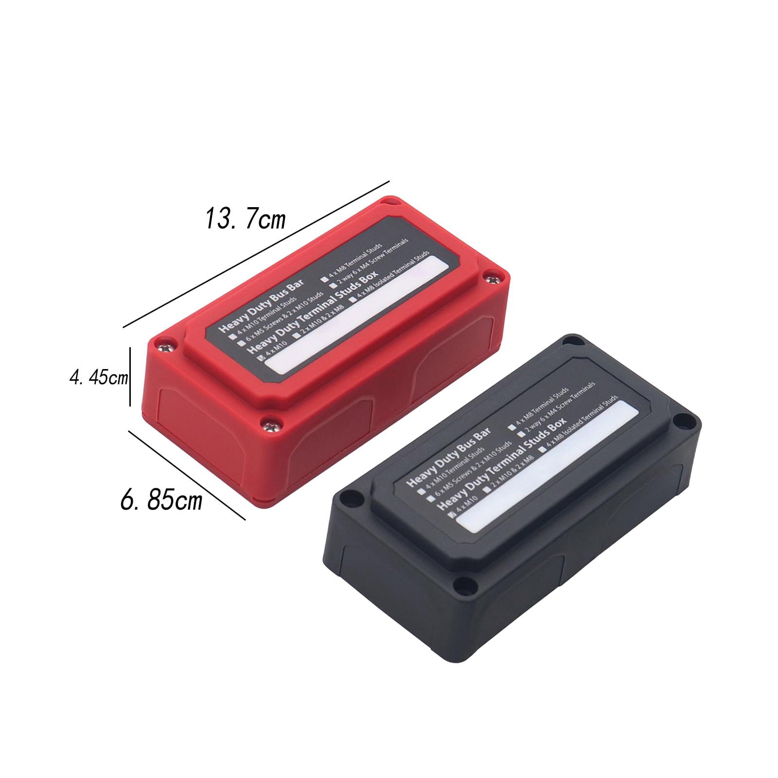 2x Power Distribution Block Junction Block Heavy Duty 300 Amp Rating Bus Bar Terminal Block for Truck Boat Car RV Marine Style E