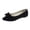 Black, variant on Women's Ballet Flat Hoes with Bows, Comfortable Toe, Can Be Worn Flat Shoes, Elegant Wedding Party Guest Shoes, Dresses, and Outdoor Shoes,Dark Purple Size 36