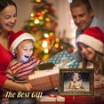 thumbnail image 4 of Lewondr Christmas Snow Globe,USB&Battery Operated Musical Snow Globes Picture Frame with Water Swirling Glitter,Christmas Snow Globe for Xmas Home Decoration Gift, Time Fuction,Bronze Gold, 4 of 8