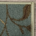 thumbnail image 6 of Ottomanson Non-Slip Rubberback Leaves 8.5" x 26" Indoor Stair Treads, 7 Pack, Seafoam Green, 6 of 12