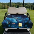thumbnail image 2 of Xixirimido Golf Cart Seat Covers, Golf Cart Seat Towel Blanket with 4 Front Pockets Fits for EZGO Yamaha Club Car & More 2 Person Seats Golf Carts, Sea Turtle Floral Starry Night, 2 of 8