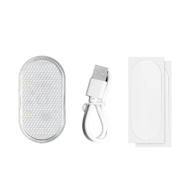 Tholdsy Luz táctil para coche, lámparas de techo LED inalámbricas recargables para coche, caja de almacenamiento de iluminación Interior Type3 NO3