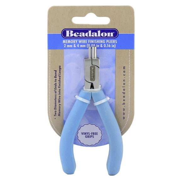 Beadalon Memory Wire Finishing Pliers-Pacific Blue Handles