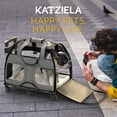 thumbnail image 3 of Katziela Luxury Rider Pet Carrier with Removable Wheels Telescopic Handle (Black and Gray) Pack 1, 3 of 8