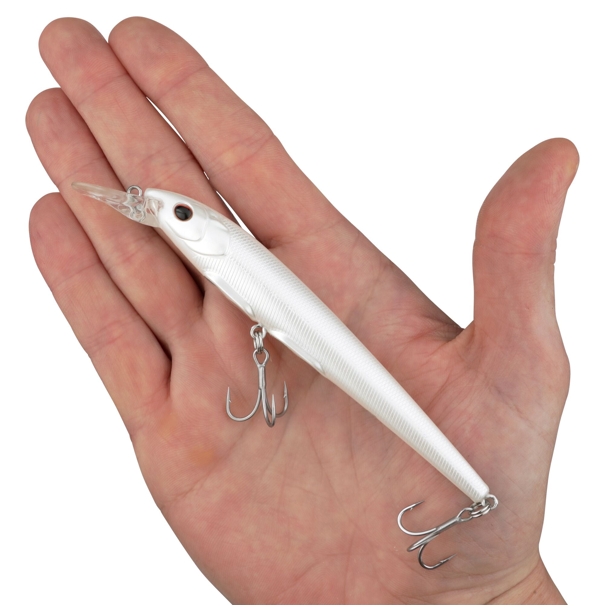 Berkley Hit Stick Saltwater, 4.7 in, Crankbaits, Pearl White (1 Count)