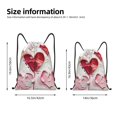 thumbnail image 2 of Fotbe Textured Heart Abstract Art Bolsa Mochila con Cordón Estampada, Bolsa de Gimnasio Deportiva, Bolsa Cinch, Bolsa con Cordón para Hombres y Mujeres-Small, 2 of 6