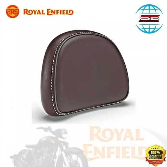 Genuine Brown Passenger Backrest Pad for Royal enfield Meteor