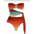 thumbnail image 4 of UTSJKR Women's 2026 Island Vacation Bandeau Skirted Bikini Set, Split Sexy Resort Style Bathing Suit, Beach Swimwear Multicolor S, 4 of 5
