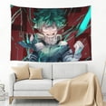 thumbnail image 3 of My Hero Academia Tapestry, Anime Wall Poster Art, Wall Tapestry For Bedroom Living Room Dorm Room, Wall Hanging For Festival Party Events Background Photography Backdrop, 60x40 Inch, 3 of 9