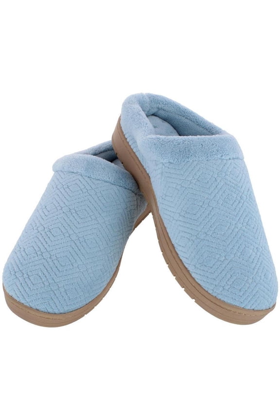 Sculpted Microterry Hoodback Clog Slippers (Women)