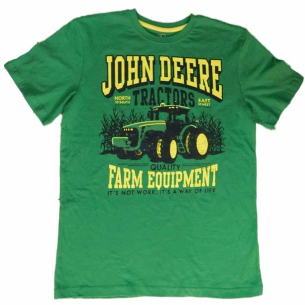 John Deere John Deere Big Boys Green Farm Equipment Tractor Short Sleeve TShirt